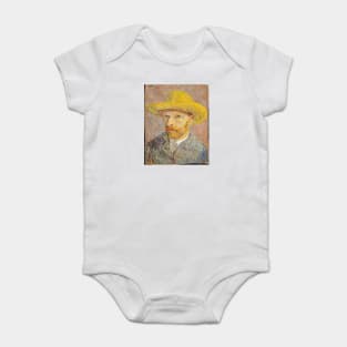 Self-Portrait with a Straw Hat (obverse: The Potato Peeler) Baby Bodysuit